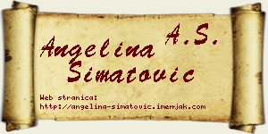 Angelina Simatović vizit kartica